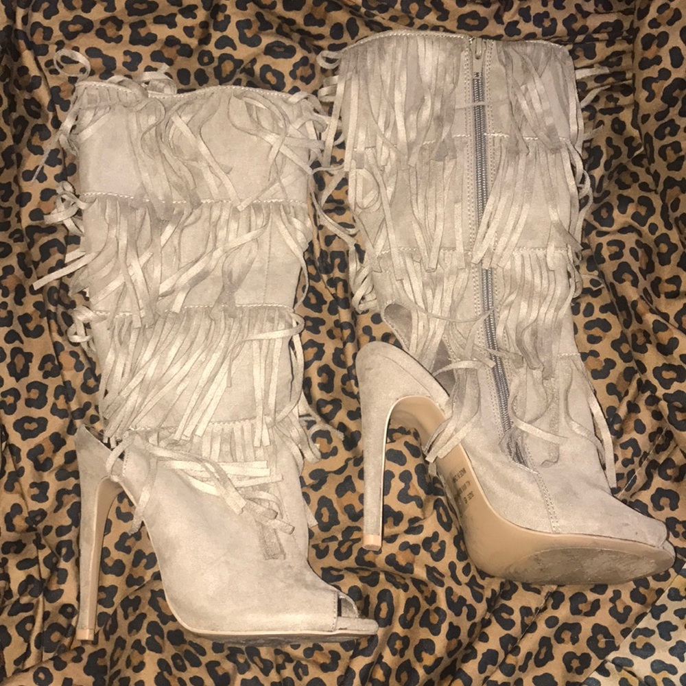 Fringe Heels. Size 6